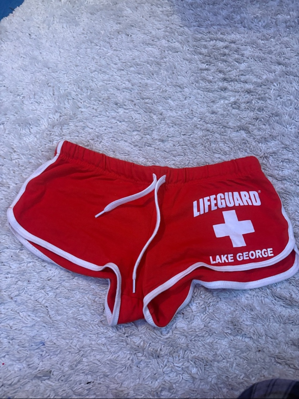 Red Lifeguard Lake George Women's Shorts